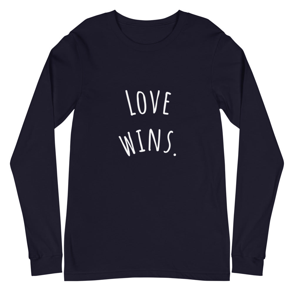 LOVE WINS Unisex Long Sleeve Tee
