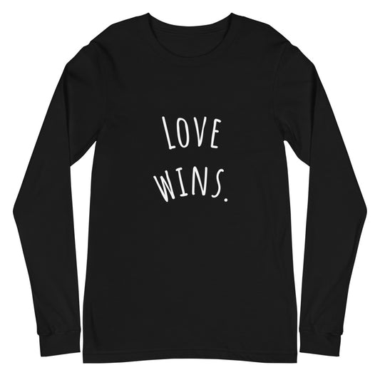 LOVE WINS Unisex Long Sleeve Tee